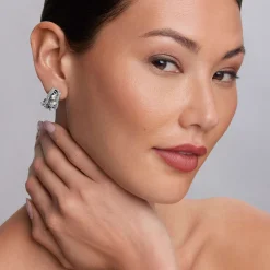 Caviar Omega Clip Earrings