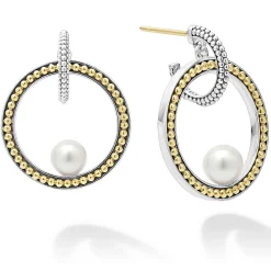 Caviar Pearl Drop Earrings