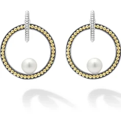 Caviar Pearl Drop Earrings