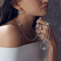 Caviar Pearl Drop Earrings