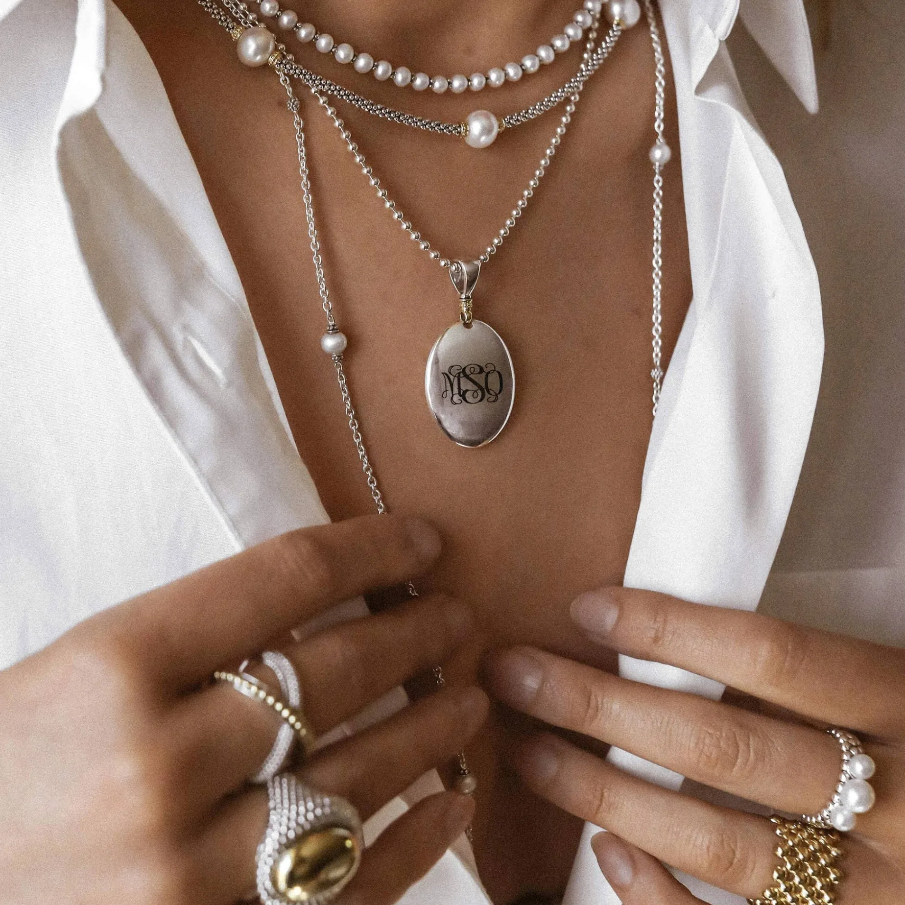 Caviar Pearl Necklace