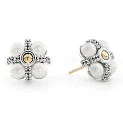 Caviar Pearl Stud Earrings