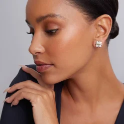 Caviar Pearl Stud Earrings