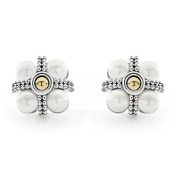 Caviar Pearl Stud Earrings