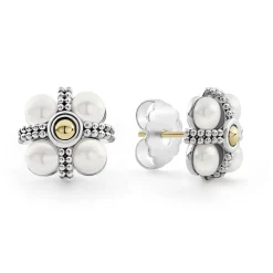 Caviar Pearl Stud Earrings