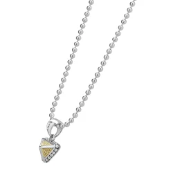 Caviar Pyramid Pendant Necklace