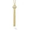 Caviar Tassel Diamond Pendant Necklace
