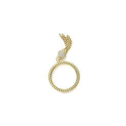 Caviar Tassel Diamond Ring