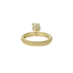 Caviar Tassel Diamond Ring