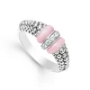 Ceramic and Caviar Diamond Ring