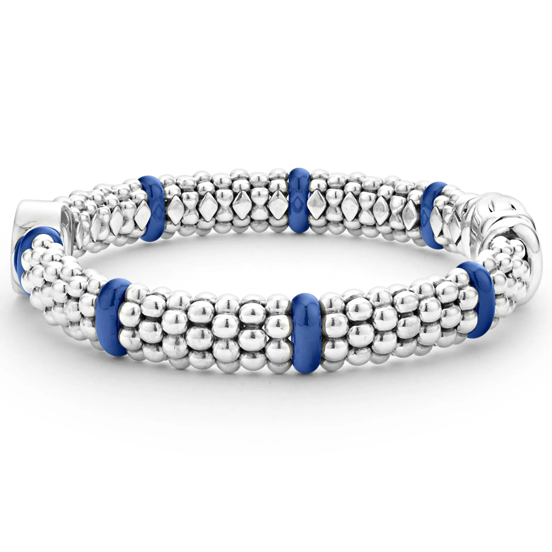 Ceramic and Diamond Circle Bracelet | 9mm