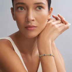 Ceramic and 18K Gold Caviar Bracelet | 6mm