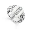 Ceramic Caviar Diamond Ring