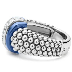 Ceramic Caviar Diamond Ring