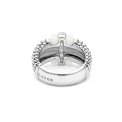 Ceramic Caviar Diamond Ring