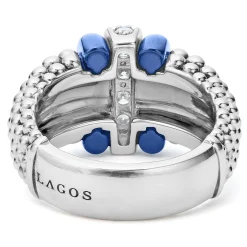 Ceramic Caviar Diamond Ring