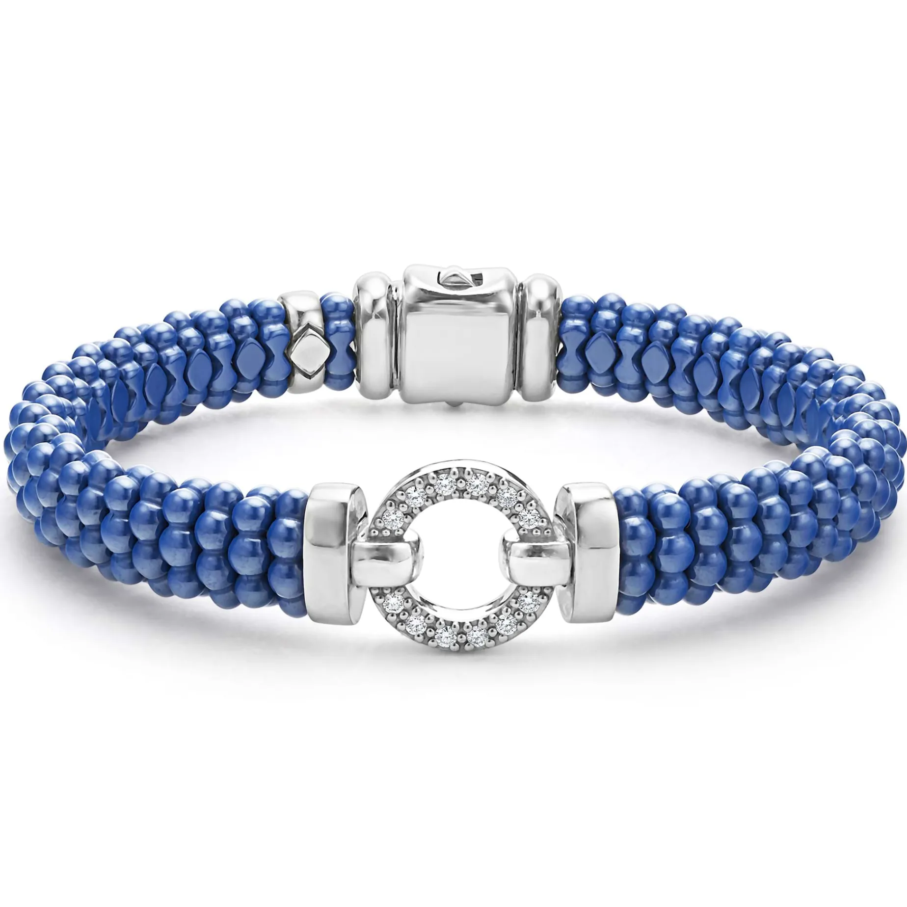 Ceramic Diamond Circle Bracelet | 9mm