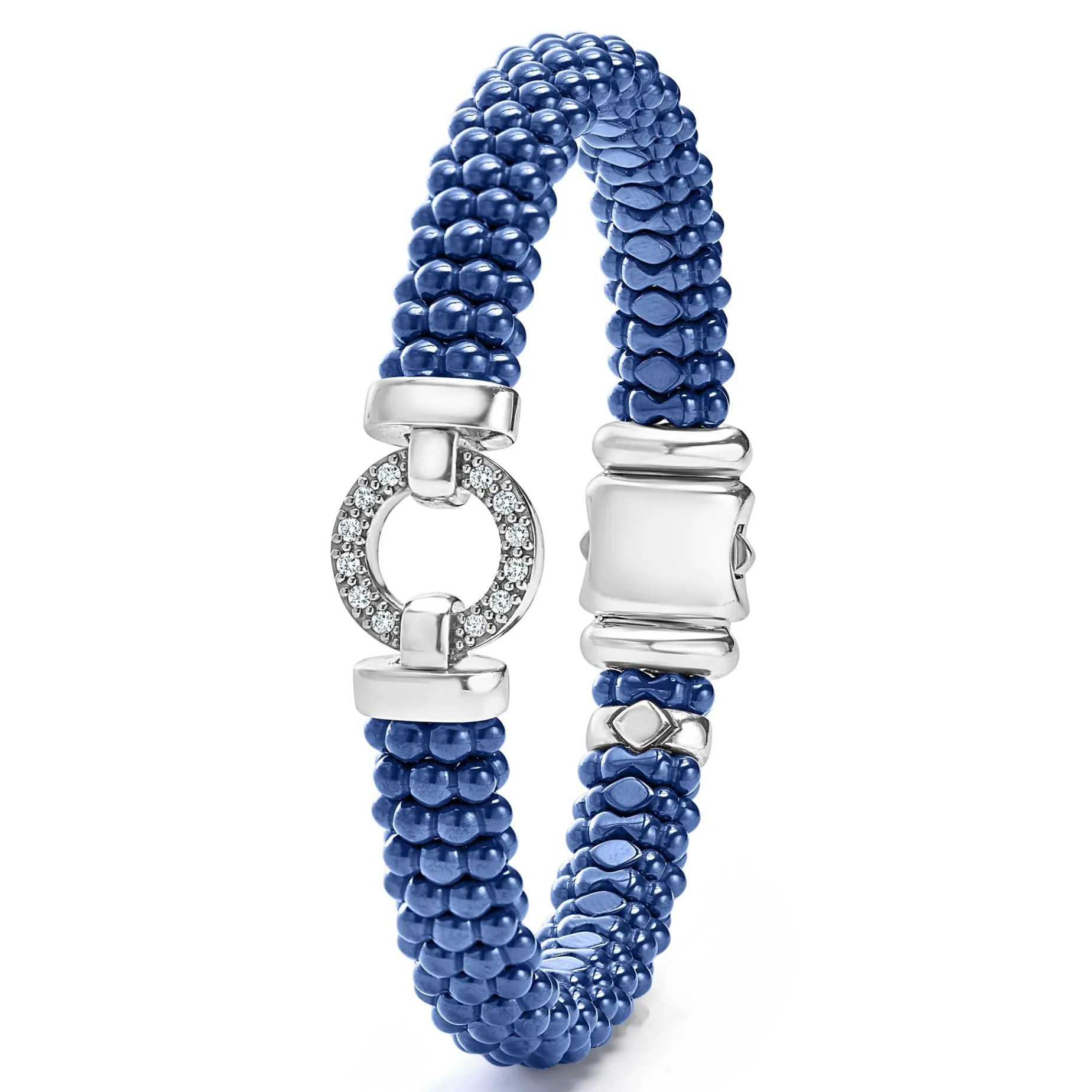 Ceramic Diamond Circle Bracelet | 9mm