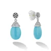 Ceramic Diamond Drop Earrings