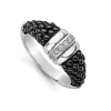 Ceramic Diamond Stacking Ring