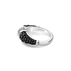 Ceramic Diamond Stacking Ring