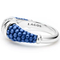 Ceramic Diamond Stacking Ring