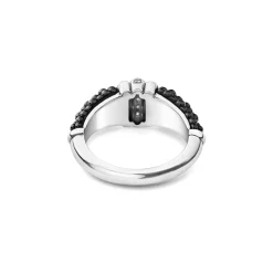 Ceramic Diamond Stacking Ring