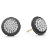 Ceramic Diamond Stud Earrings