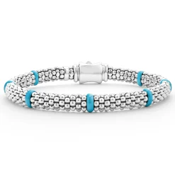 Ceramic Station Caviar Bracelet | 6mm