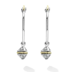 Charm Diamond Hoop Earrings
