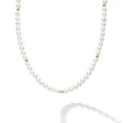 Childs First Gold Station Pearl Necklace