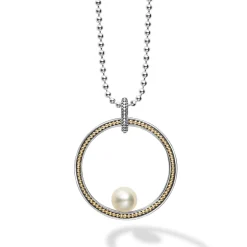 Circle Pearl Statement Necklace