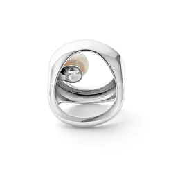 Circle Pearl Statement Ring