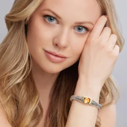 Citrine Caviar Bracelet | 9mm