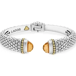 Citrine Cuff Bracelet | 12mm