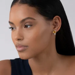 Citrine Huggie Earring