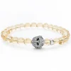 Citrine Skull Bracelet
