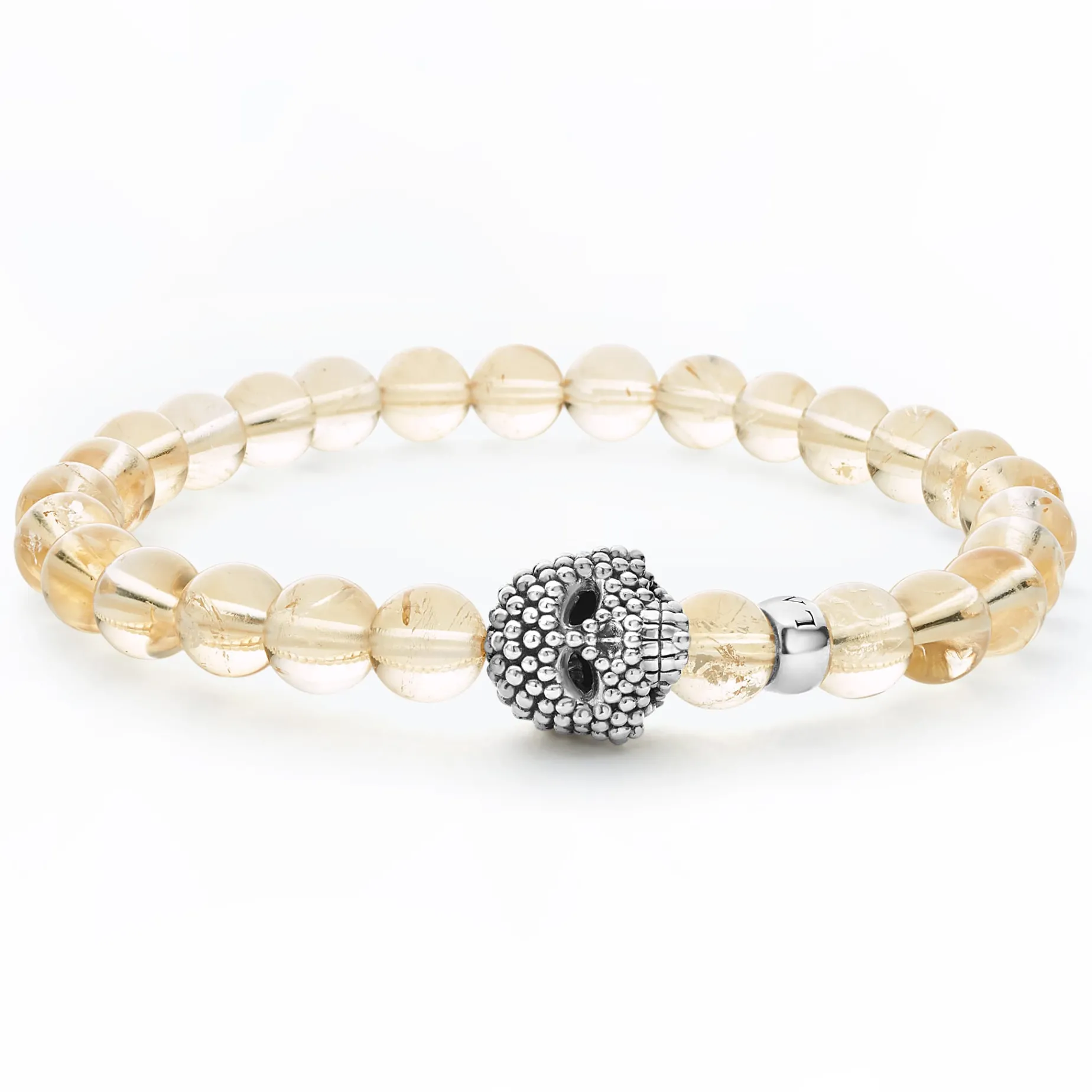 Citrine Skull Bracelet