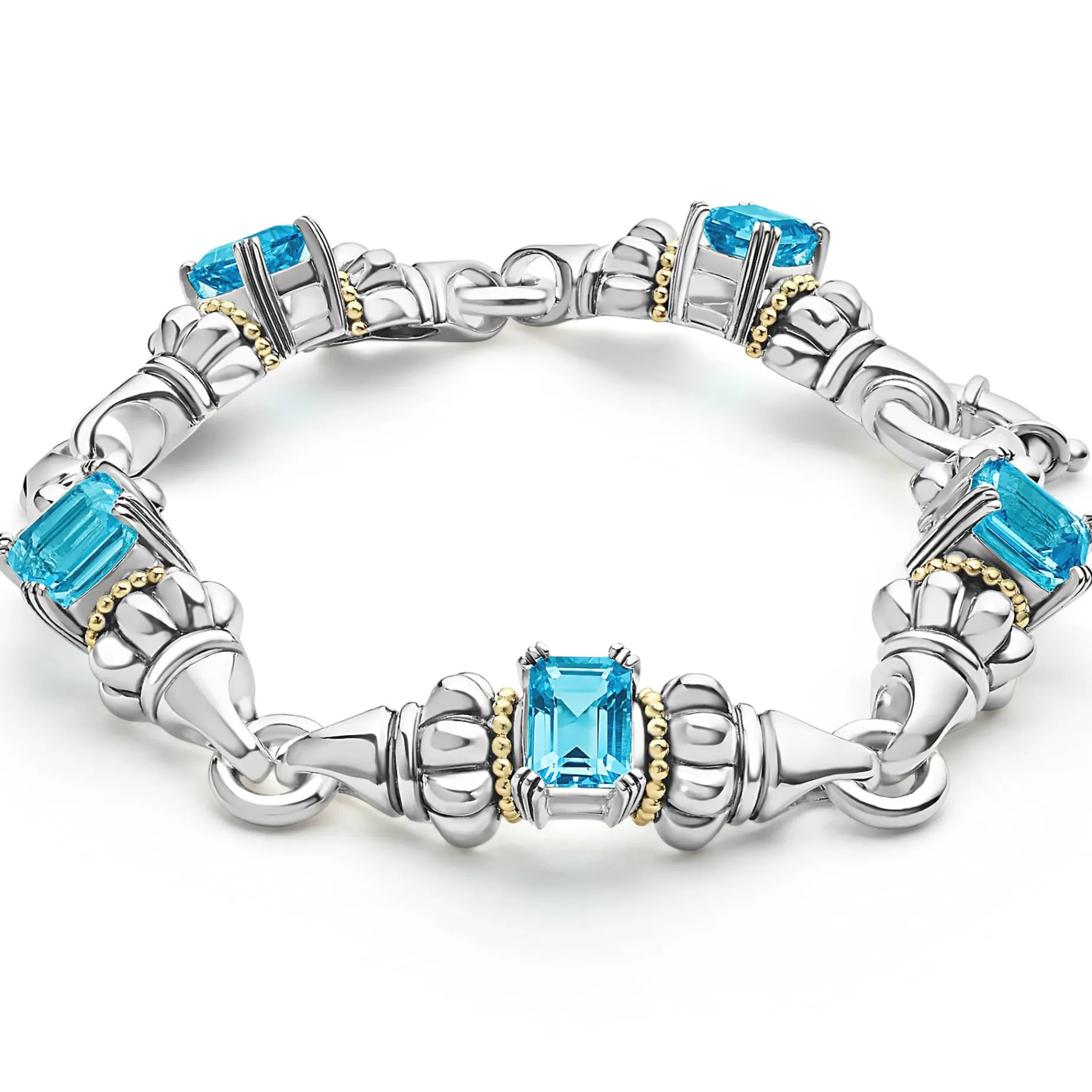 Classic Swiss Blue Topaz Bracelet