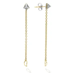 Convertible Chain Diamond Stud Earrings