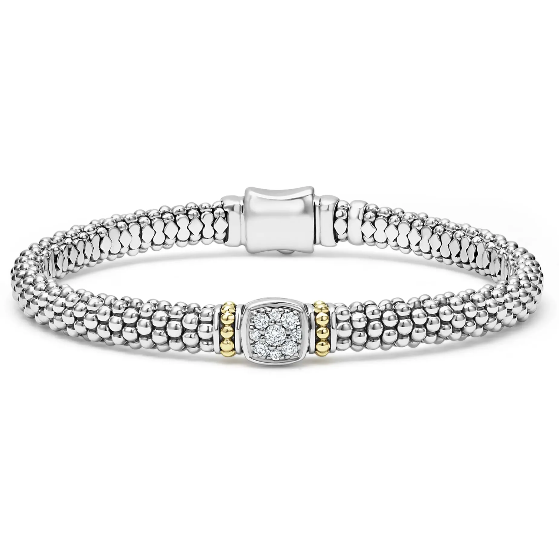 Diamond Caviar Bracelet | 6mm
