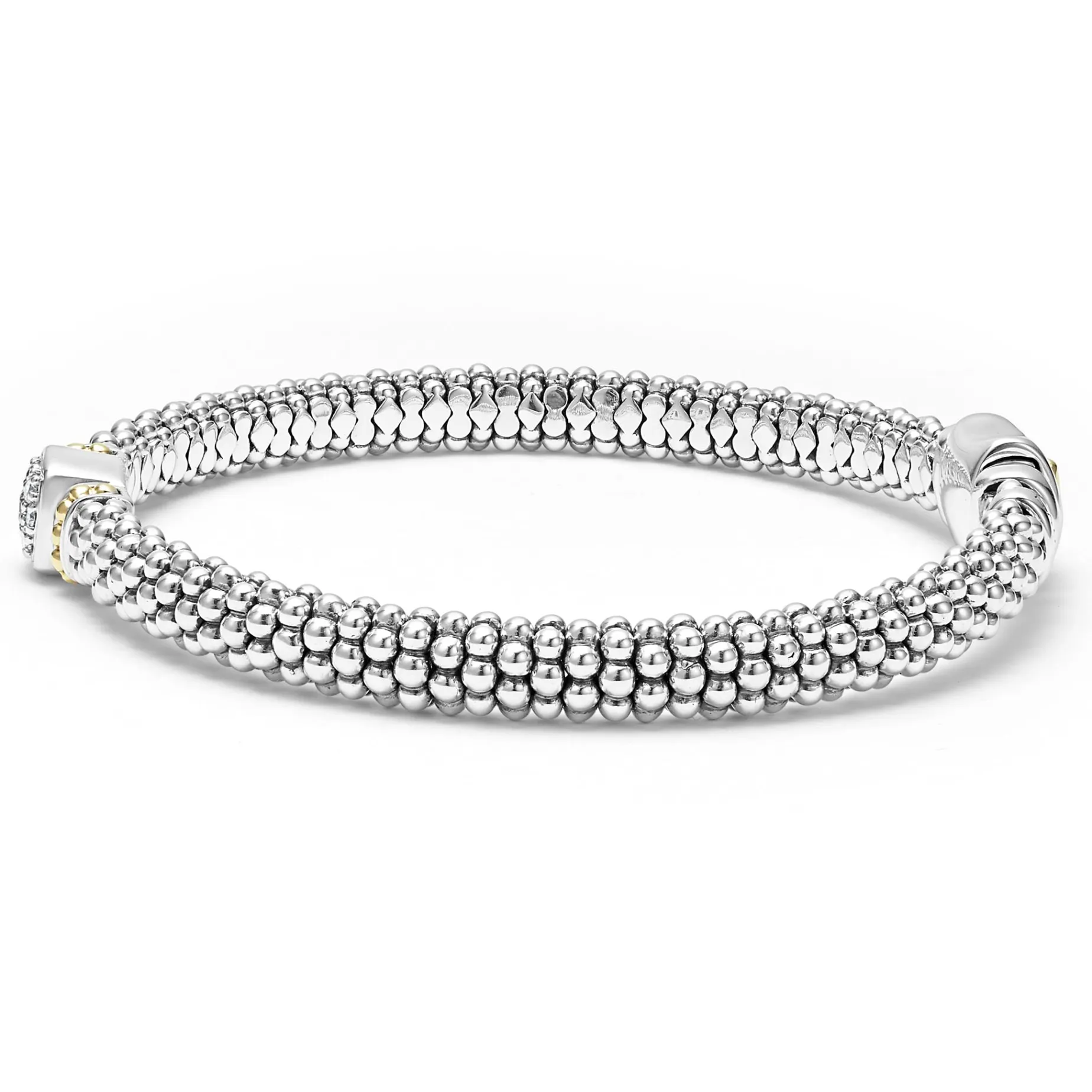 Diamond Caviar Bracelet | 6mm