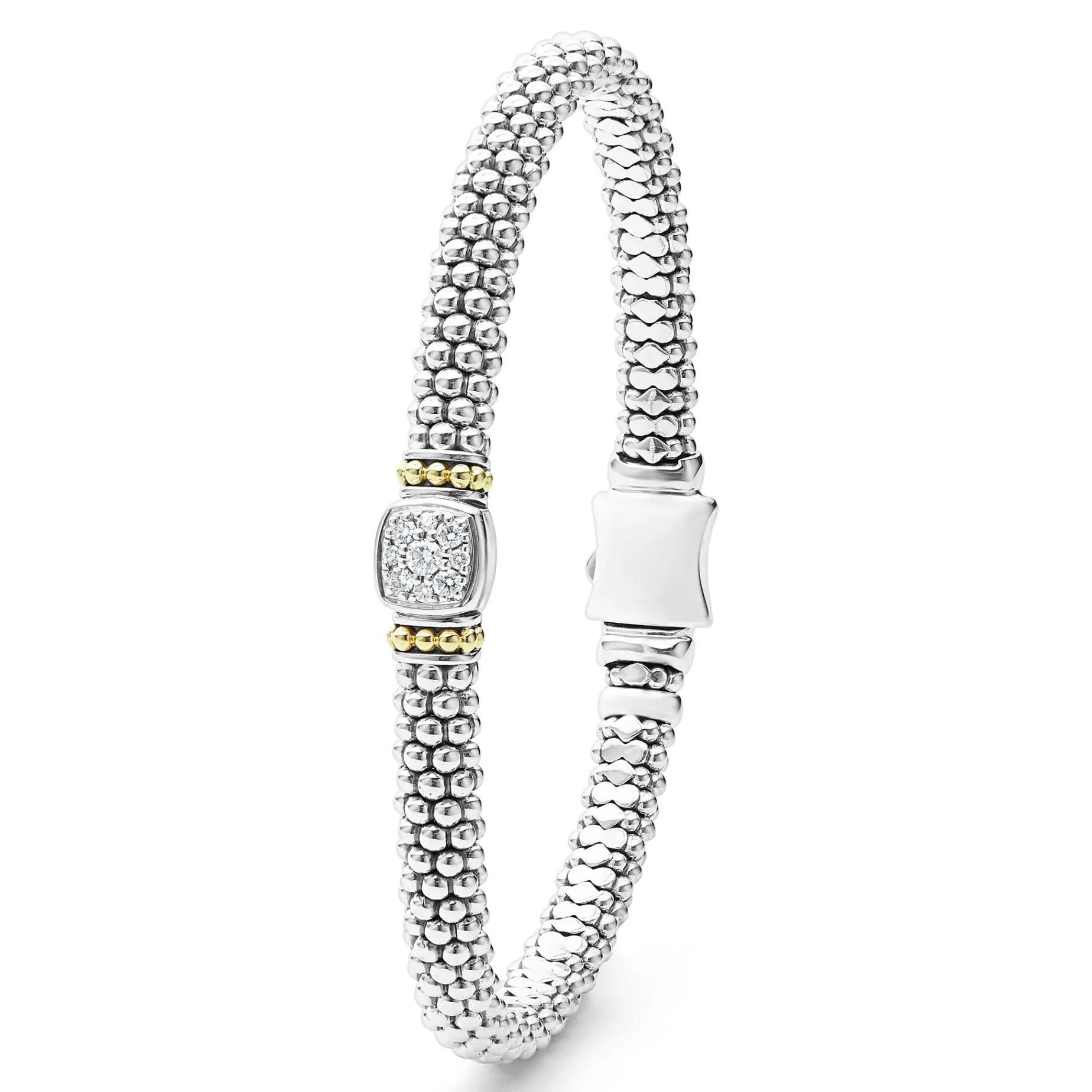 Diamond Caviar Bracelet | 6mm