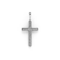Diamond Cross Amulet