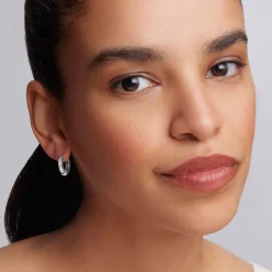 Diamond Huggie Earrings