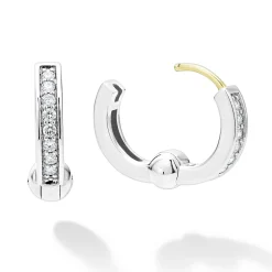 Diamond Huggie Earrings