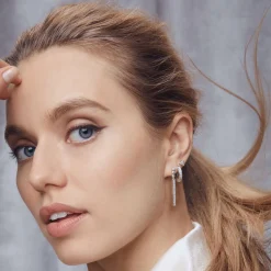 Diamond Huggie Earrings