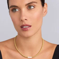 Diamond Medium Station Caviar Necklace