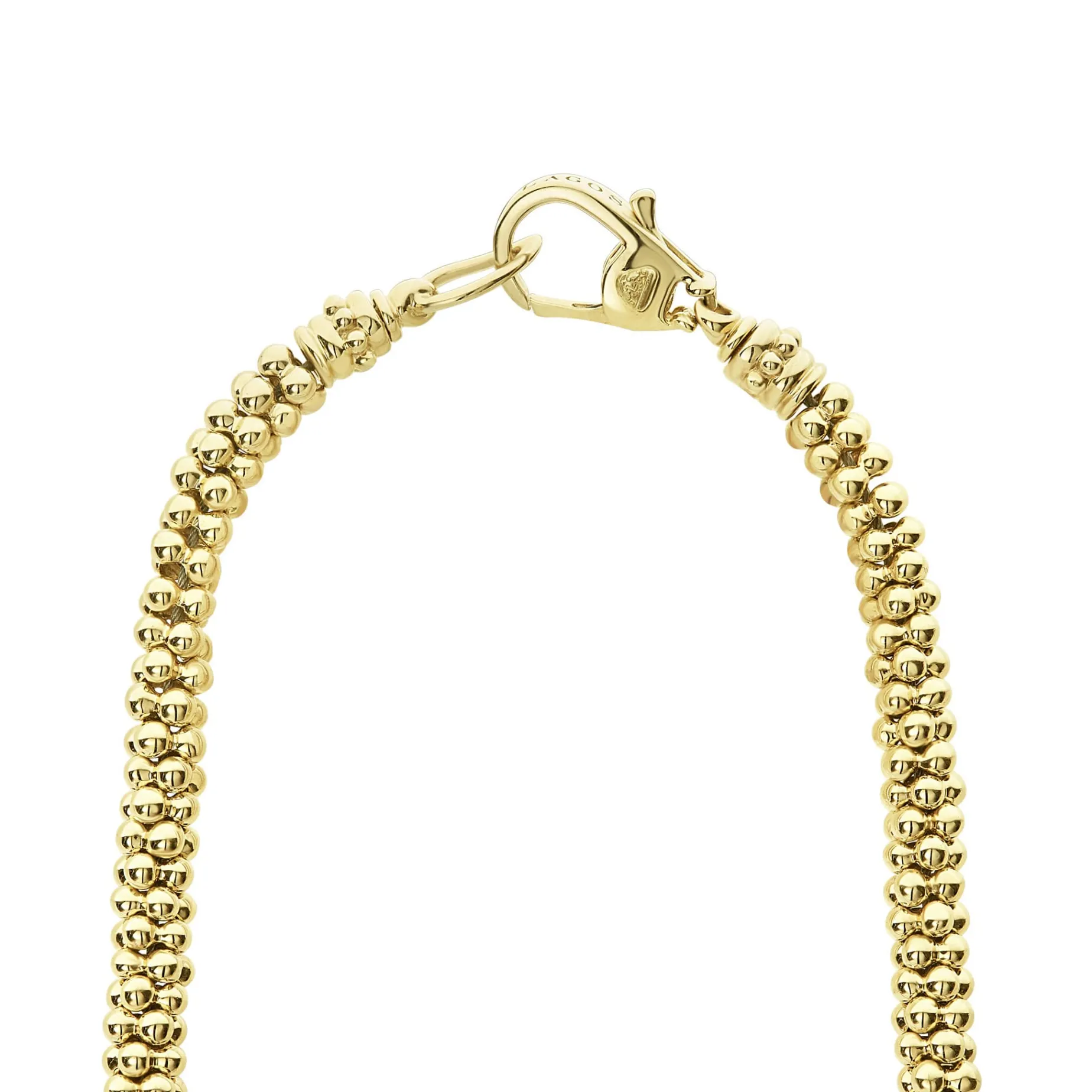 Diamond Medium Station Caviar Necklace