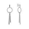Double Station Linear Drop Earrings